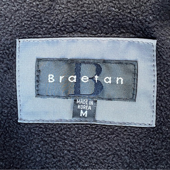 BRAETAN Outwear Men’s Hooded All-weather Jacket Size Medium Light Gray Full Zip - Picture 8 of 10